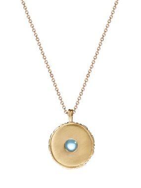 Me&Ro 10k Gold Necklace Strength is Having a Graceful Life Pendant Necklace